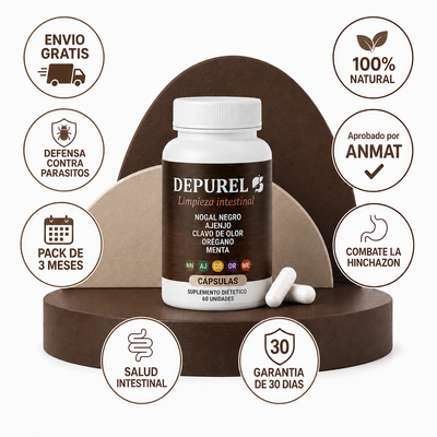 CAPSULAS DEPUREL | Limpieza Intestinal Antiparasitaria Natural