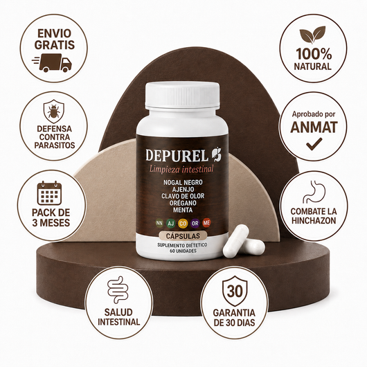 CAPSULAS DEPUREL | Limpieza Intestinal Antiparasitaria Natural