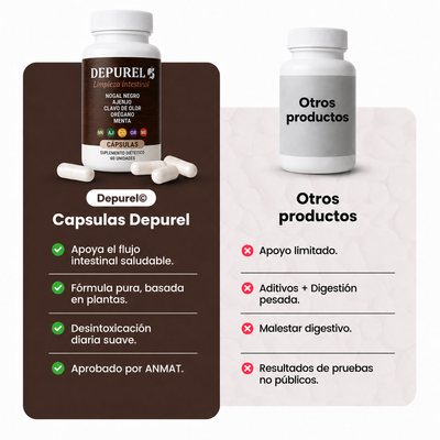 CAPSULAS DEPUREL | Limpieza Intestinal Antiparasitaria Natural