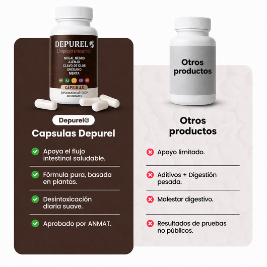 CAPSULAS DEPUREL | Limpieza Intestinal Antiparasitaria Natural